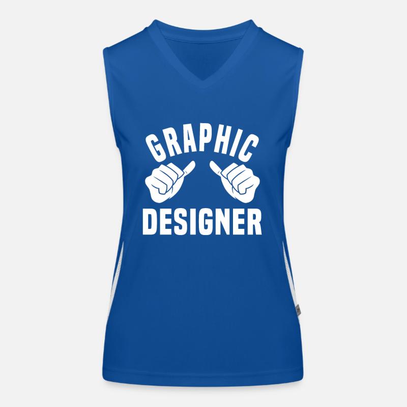 Idée cadeau de graphiste cool Débardeur respirant contrasté Femme