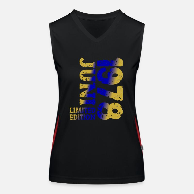 1978 Juni Limited Edition Geburtstag Geschenk Funktionelles Kontrast-Tank Top für Frauen