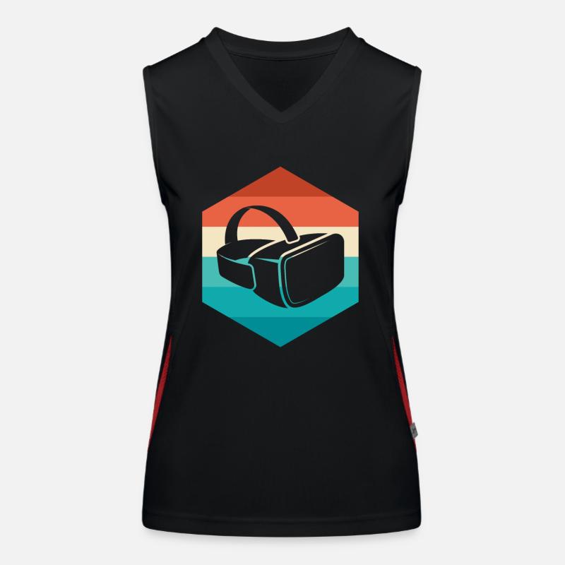 Virtual Reality VR Geschenk Funktionelles Kontrast-Tank Top für Frauen