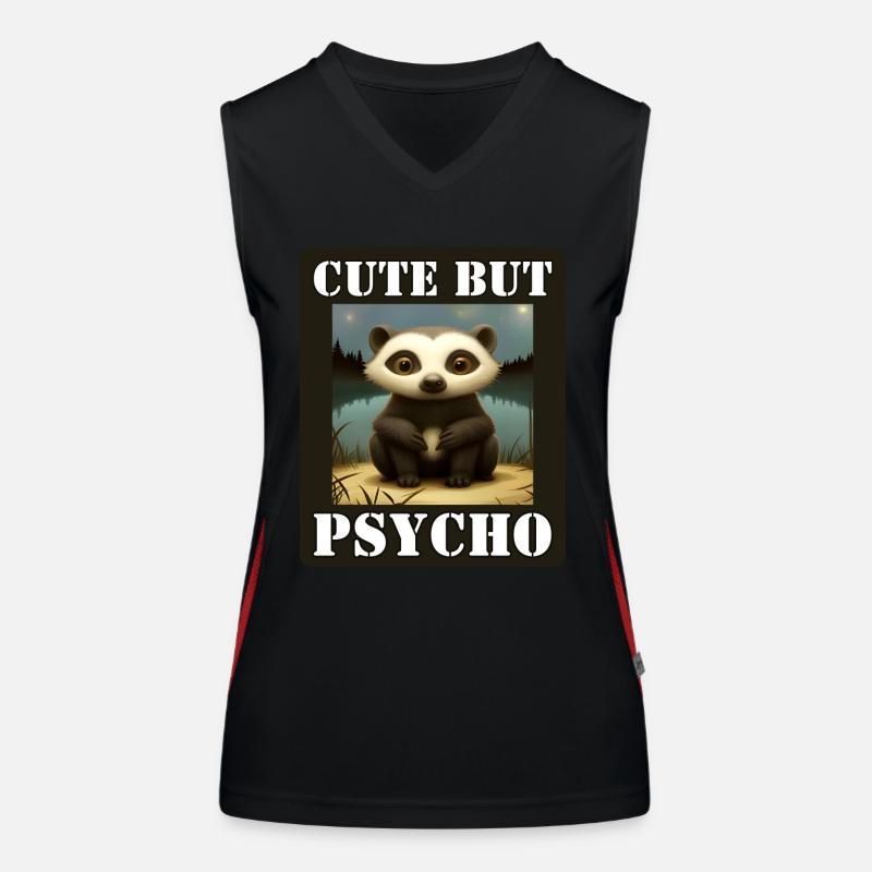 Cute but shackled Women's Functional Contrast Tank Top