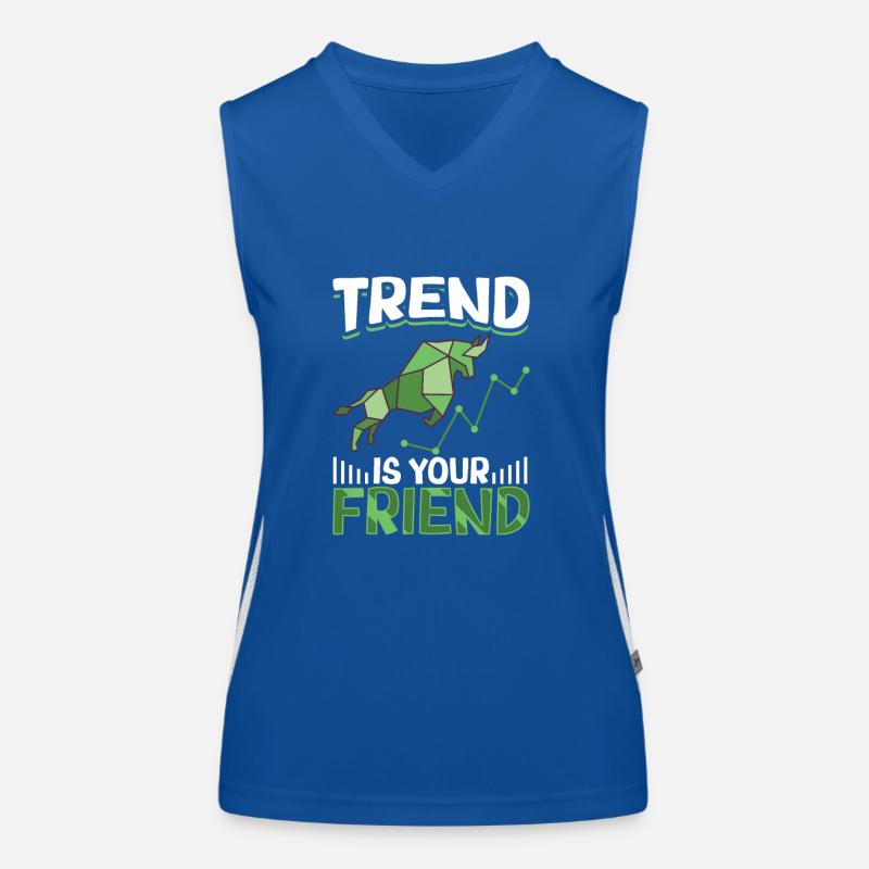 Stock Exchange Traders, Forex Traders, Investor Trading Women's Functional Contrast Tank Top