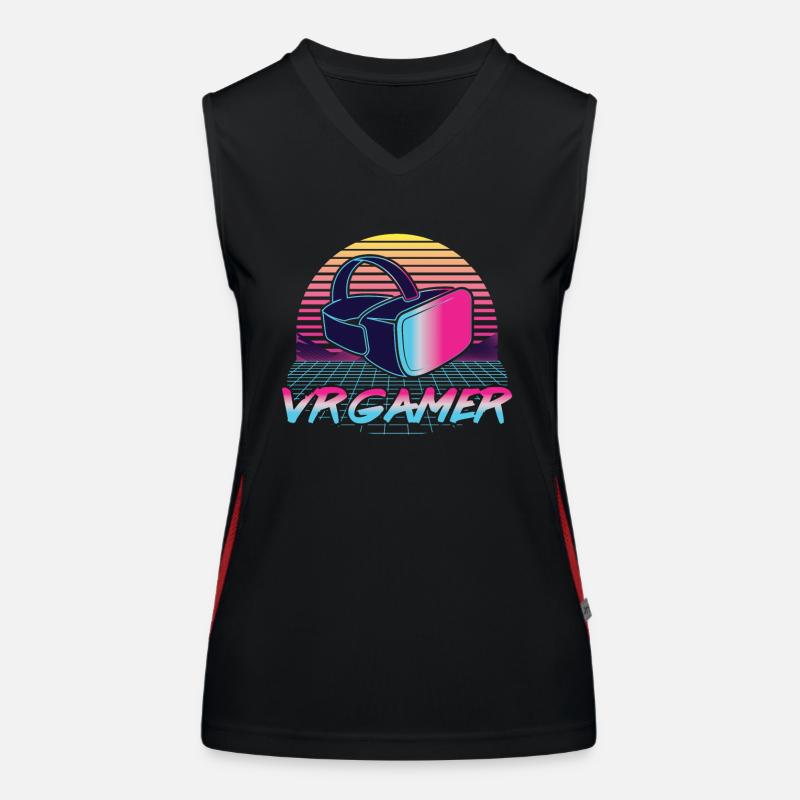 Virtual Reality VR Geschenk Funktionelles Kontrast-Tank Top für Frauen