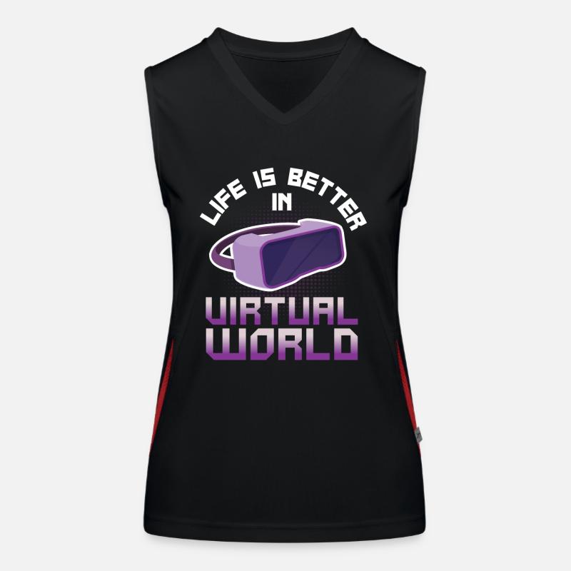 Virtual Reality VR Gift Women's Functional Contrast Tank Top