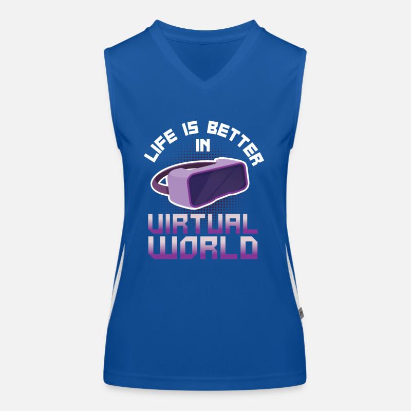 Virtual Reality VR Geschenk Funktionelles Kontrast-Tank Top für Frauen