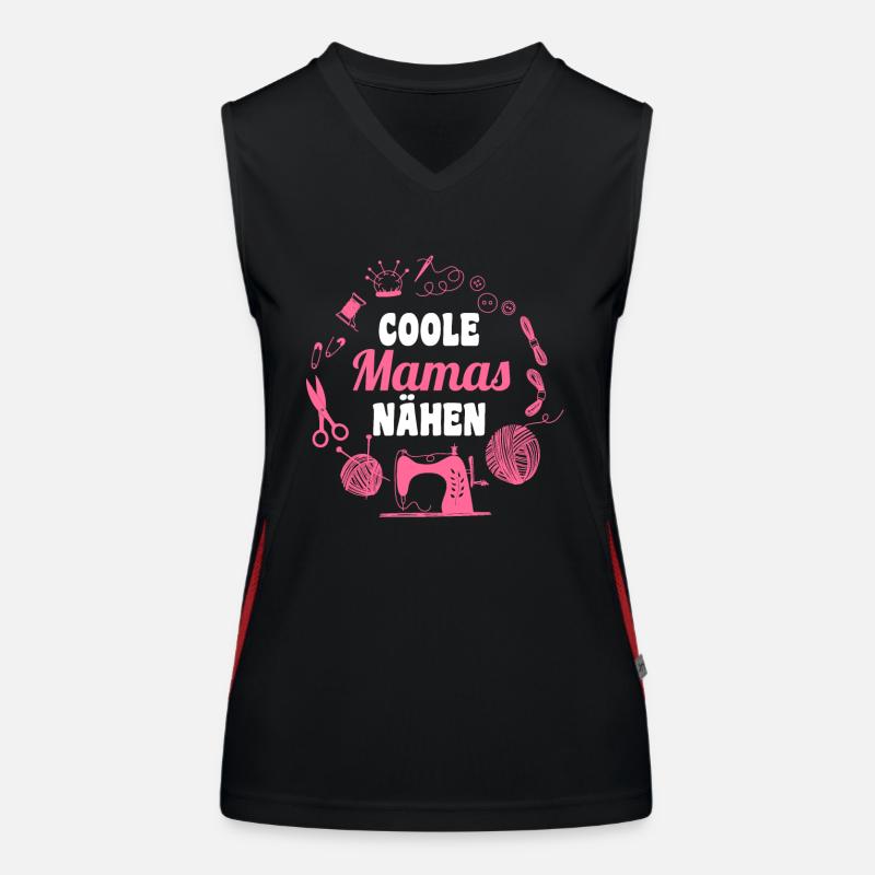 Schneidern Näherin Mutter Mama Nähen Funktionelles Kontrast-Tank Top für Frauen