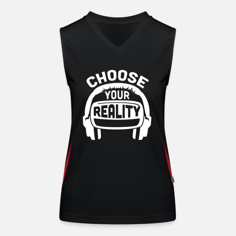 Virtual Reality VR Gift Women's Functional Contrast Tank Top
