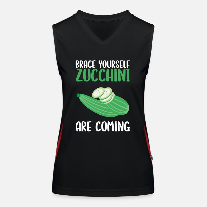 Courgette Débardeur respirant contrasté Femme