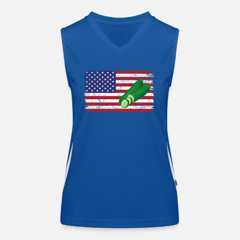 Zucchini Funktionelles Kontrast-Tank Top für Frauen