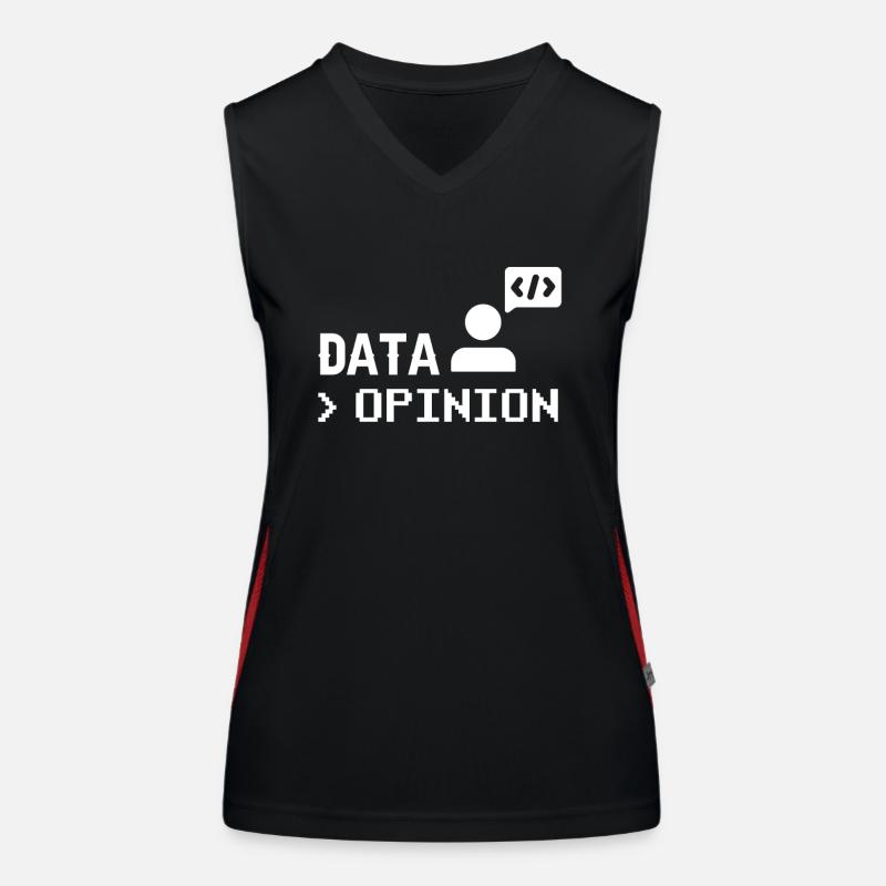 Data > Opinion Programmeur Codeur Codeur Débardeur respirant contrasté Femme