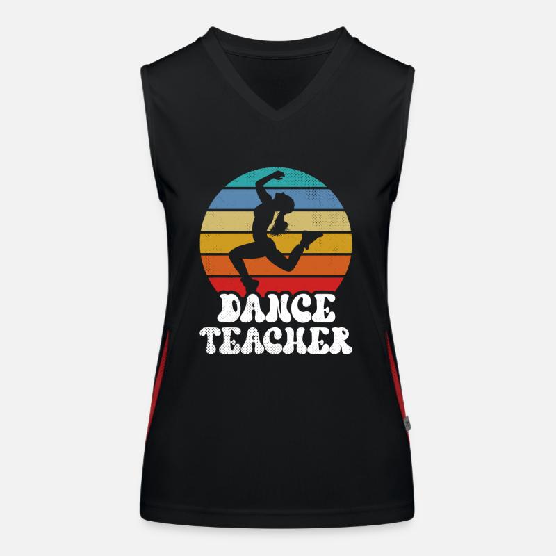 Professeur de danse École de danse Professeur de danse Cours de danse Débardeur respirant contrasté Femme