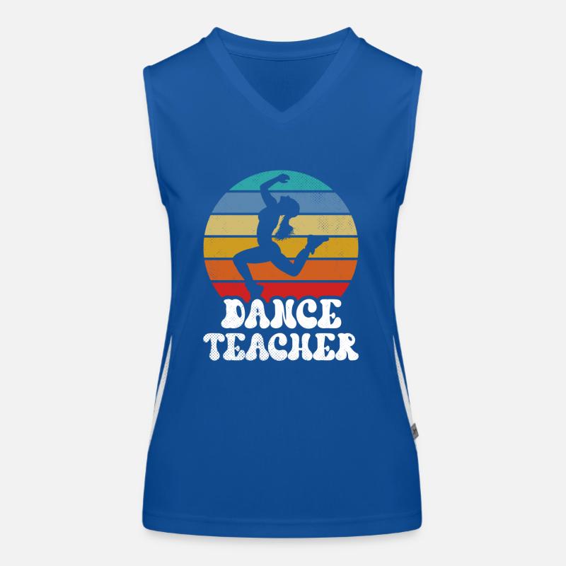 Professeur de danse École de danse Professeur de danse Cours de danse Débardeur respirant contrasté Femme