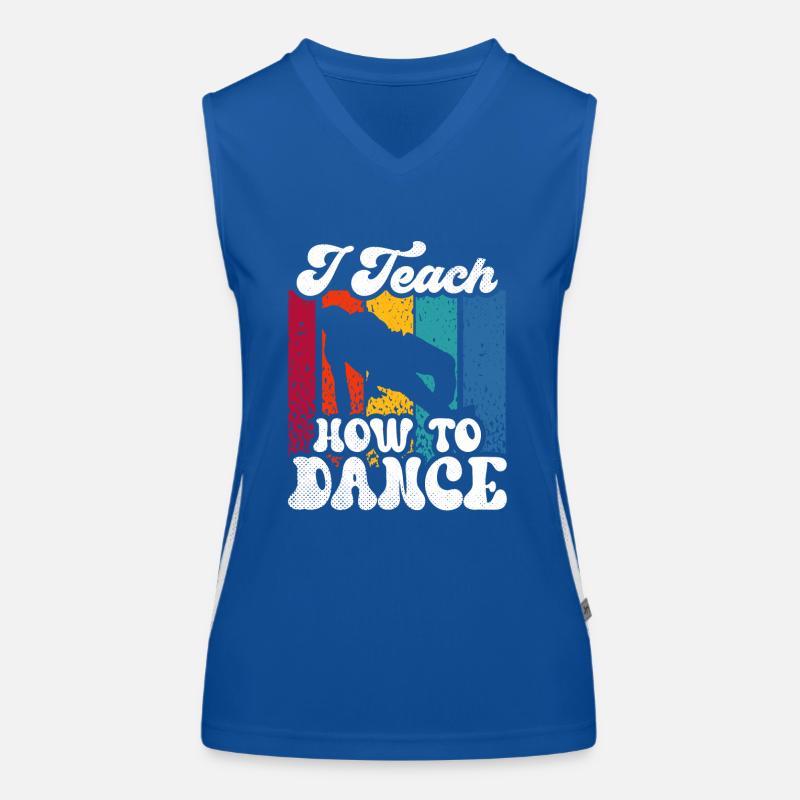 J’enseigne comment danser, professeur de danse, école de danse Débardeur respirant contrasté Femme
