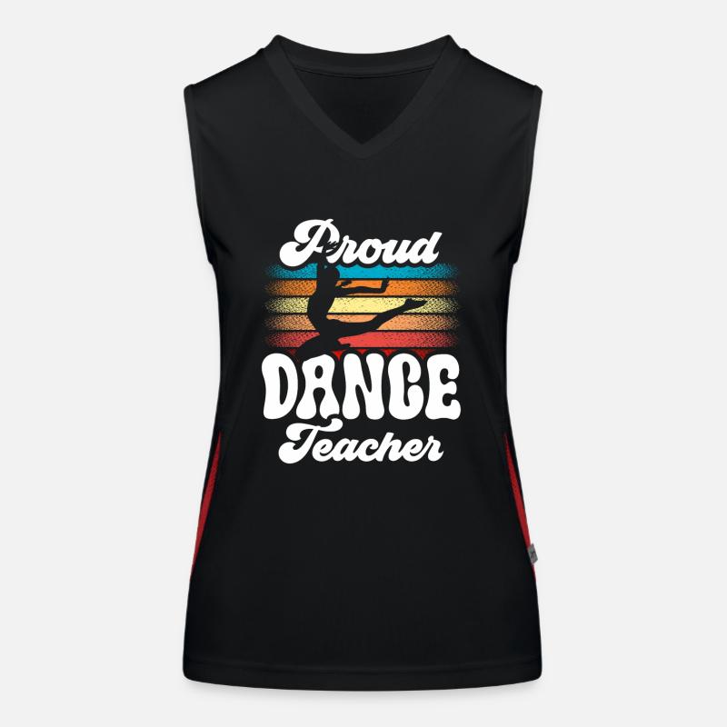 Fier professeur de danse École de danse Professeur de danse Professeur de danse Débardeur respirant contrasté Femme