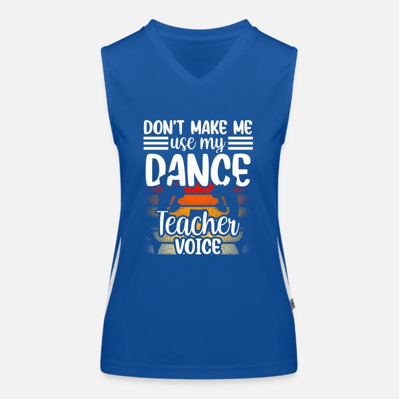 Mon professeur de danse Voix Professeur de danse École de danse Débardeur respirant contrasté Femme