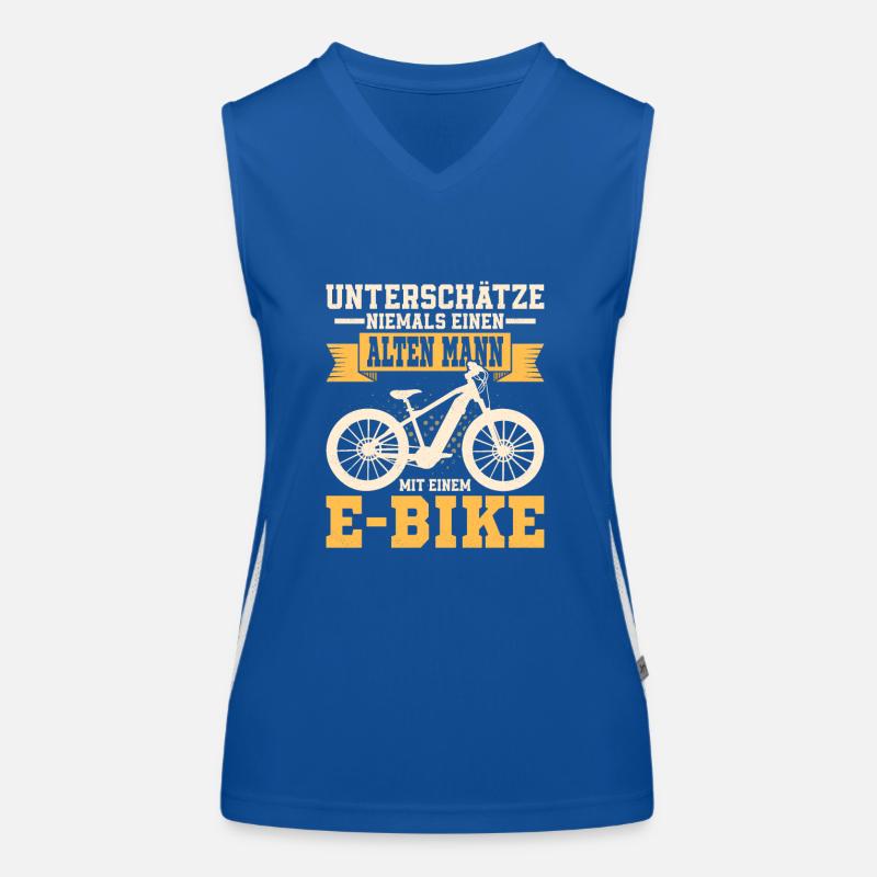 Unterschätze niemals einen alten Mann mit einem E- Funktionelles Kontrast-Tank Top für Frauen