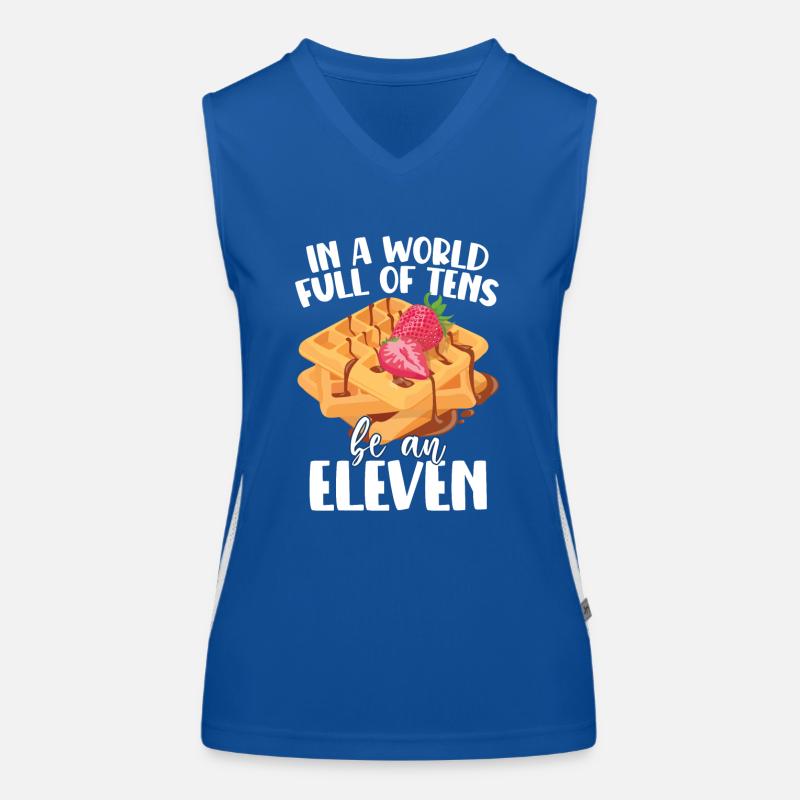 In einer Welt voller Zehner sei ein Elfer Funktionelles Kontrast-Tank Top für Frauen