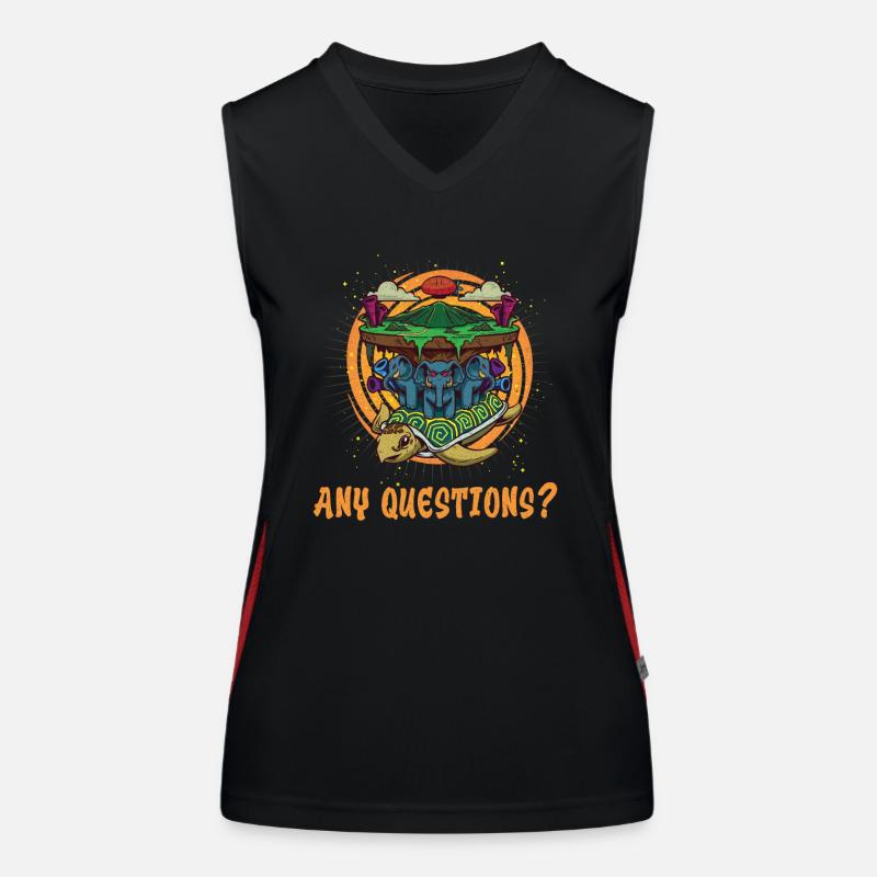 Flat Earth Theory Flat Earth Army Earth Funktionelles Kontrast-Tank Top für Frauen