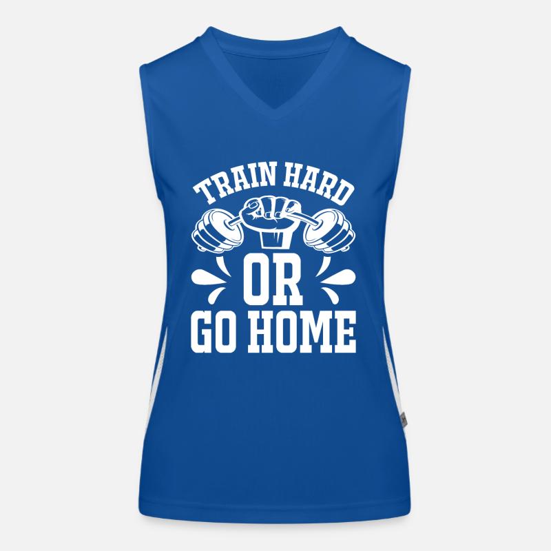 Trainiere hart oder geh nach Hause - Funktionelles Kontrast-Tank Top für Frauen