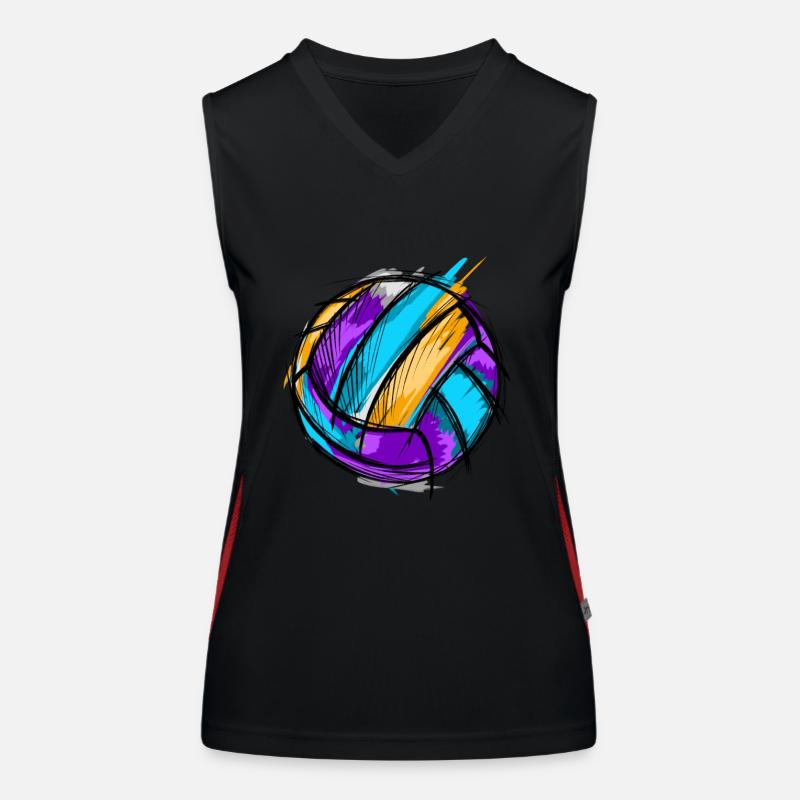 Volleyball Funktionelles Kontrast-Tank Top für Frauen
