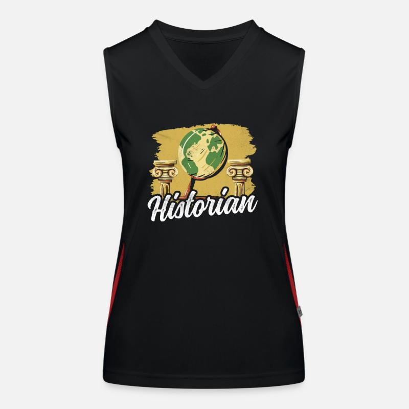 Historiker Geschichtslehrer Historik Geschichte Funktionelles Kontrast-Tank Top für Frauen