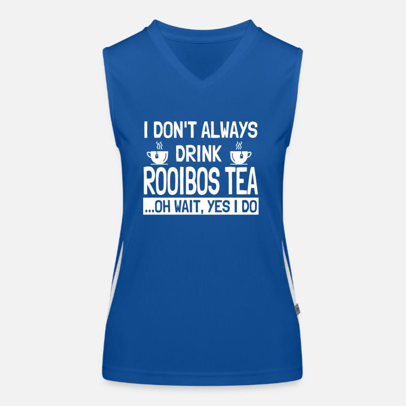 Rooibos Tee Spruch Funktionelles Kontrast-Tank Top für Frauen