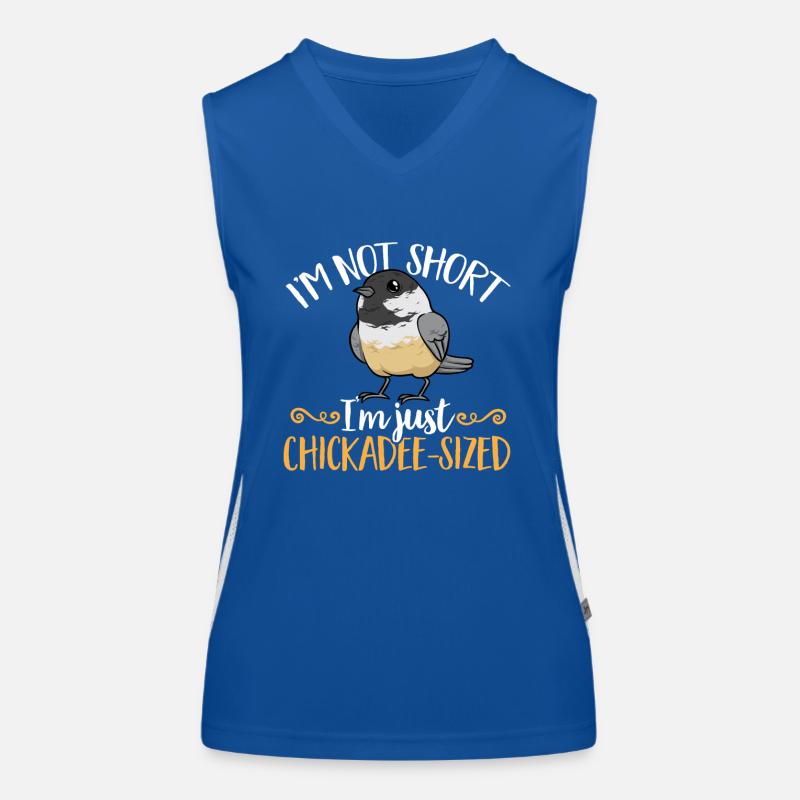 Bird Chickadee Bird Watching Women's Functional Contrast Tank Top