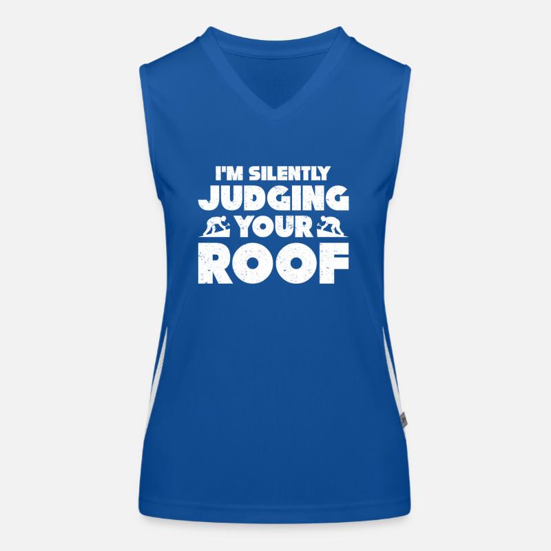 Roofer Gift Work Artisan Roofer Women's Functional Contrast Tank Top
