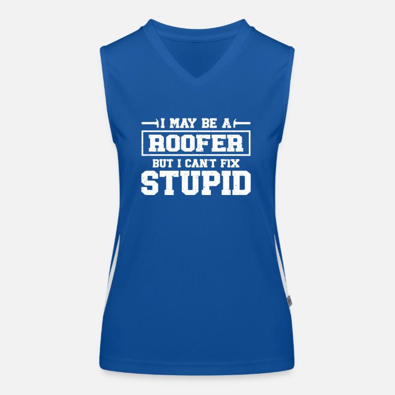 Dachdecker Geschenk Arbeit Handwerker Dachdecker Funktionelles Kontrast-Tank Top für Frauen