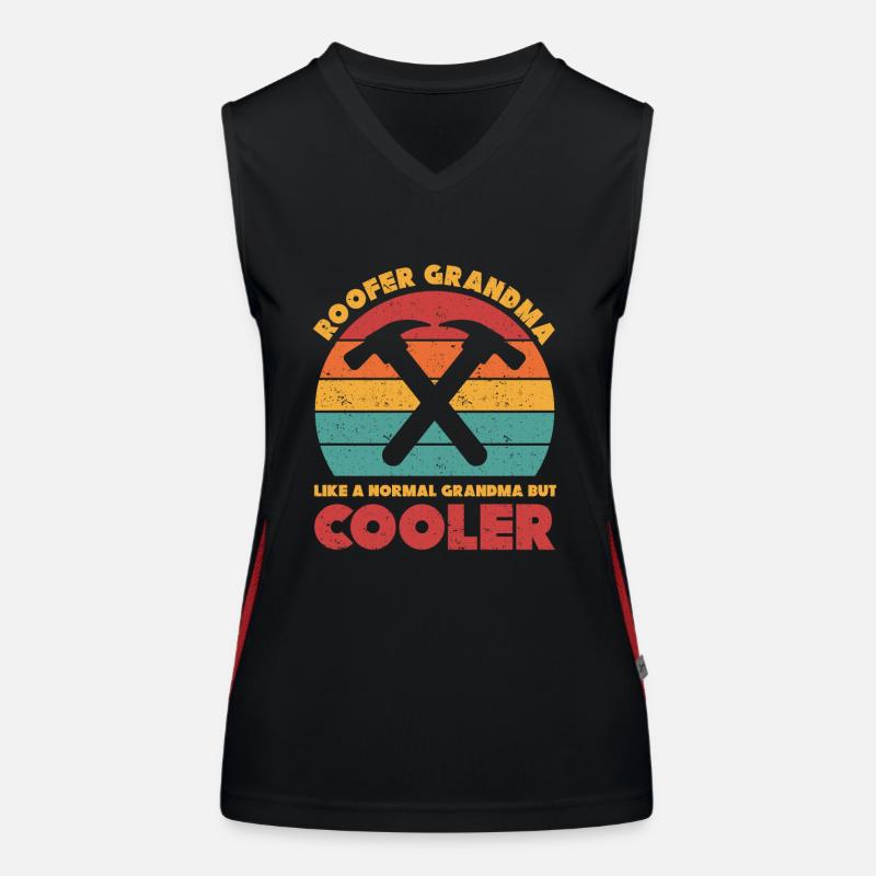 Roofer Gift Work Artisan Roofer Women's Functional Contrast Tank Top