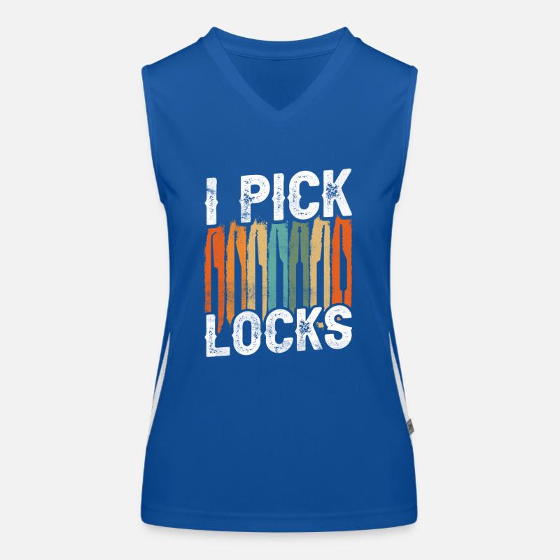Ich Knacke Schlösser Knacker Schloss Lock Picking Funktionelles Kontrast-Tank Top für Frauen