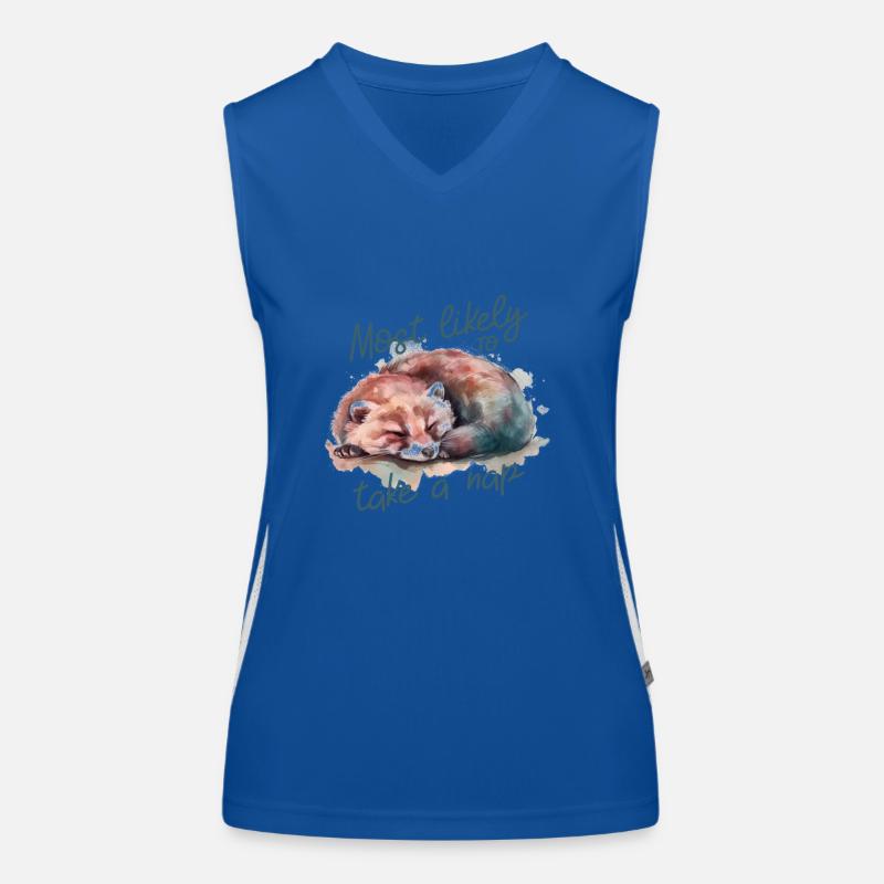 Machen Sie ein Nickerchen Funktionelles Kontrast-Tank Top für Frauen