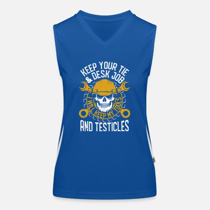 Keep your tie and desk Women's Functional Contrast Tank Top