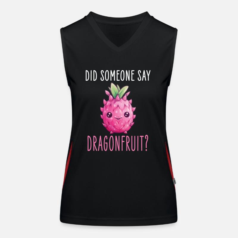 Dragon Fruit Kawaii Women's Functional Contrast Tank Top