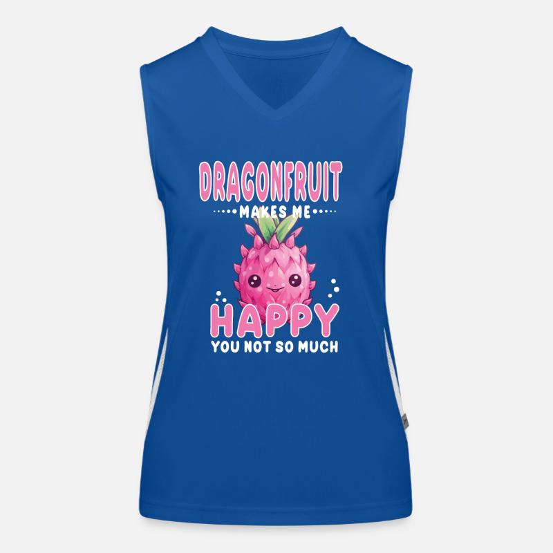 Dragon Fruit Kawaii Women's Functional Contrast Tank Top