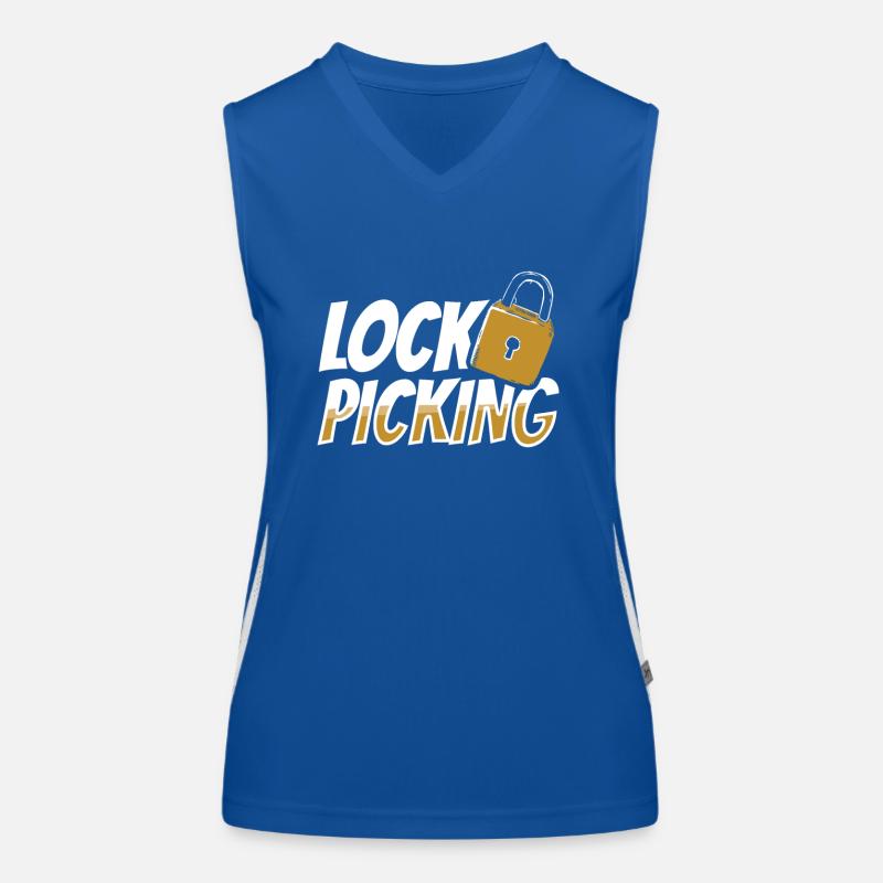 Lock Picking Knacker Schloss Lockpicking Knacken Funktionelles Kontrast-Tank Top für Frauen