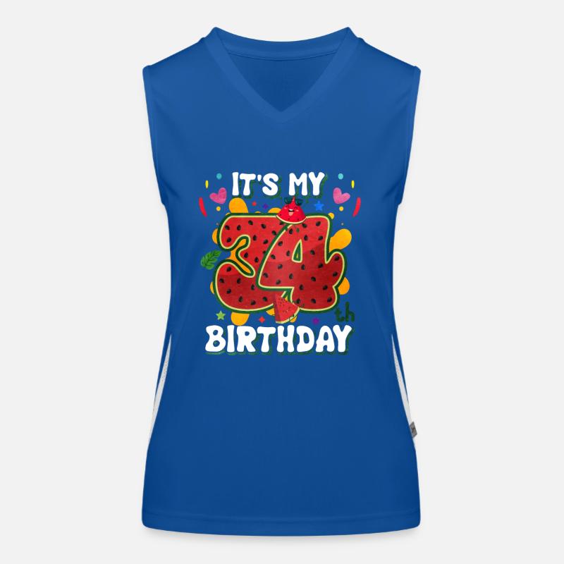 34e anniversaire Pastèque Débardeur respirant contrasté Femme