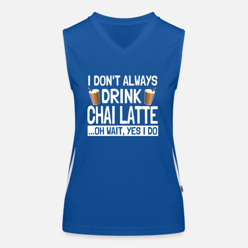 Chai Latte Saying India Spiced Chai Tea Women's Functional Contrast Tank Top