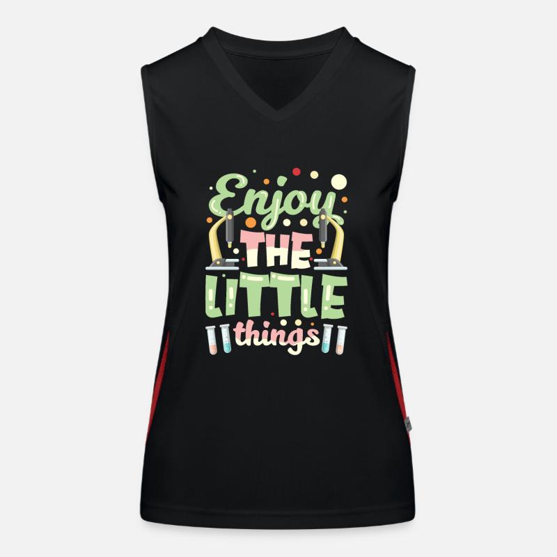 Profitez des petites choses Microscopes Microscope Débardeur respirant contrasté Femme