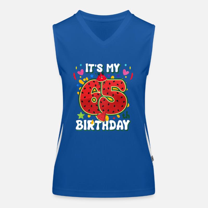 65e anniversaire Pastèque Débardeur respirant contrasté Femme