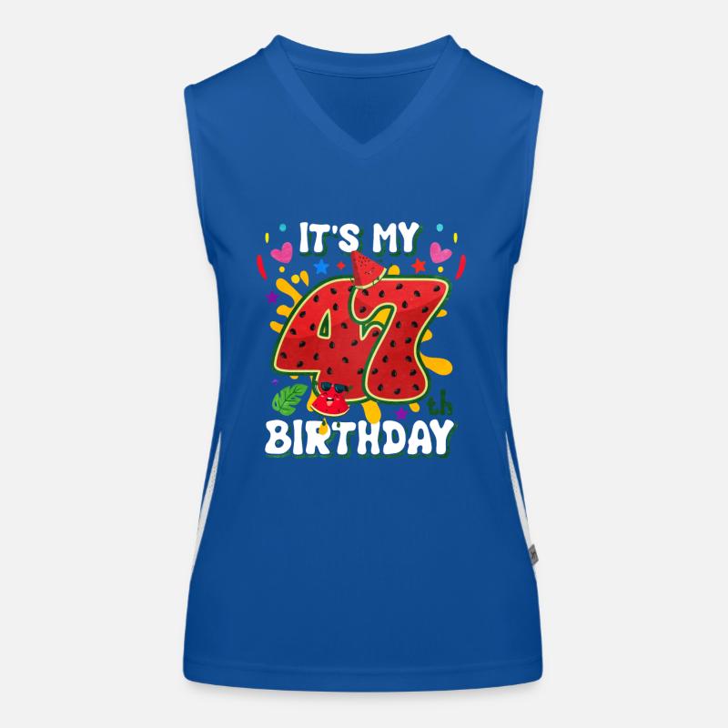 47e anniversaire Pastèque Débardeur respirant contrasté Femme