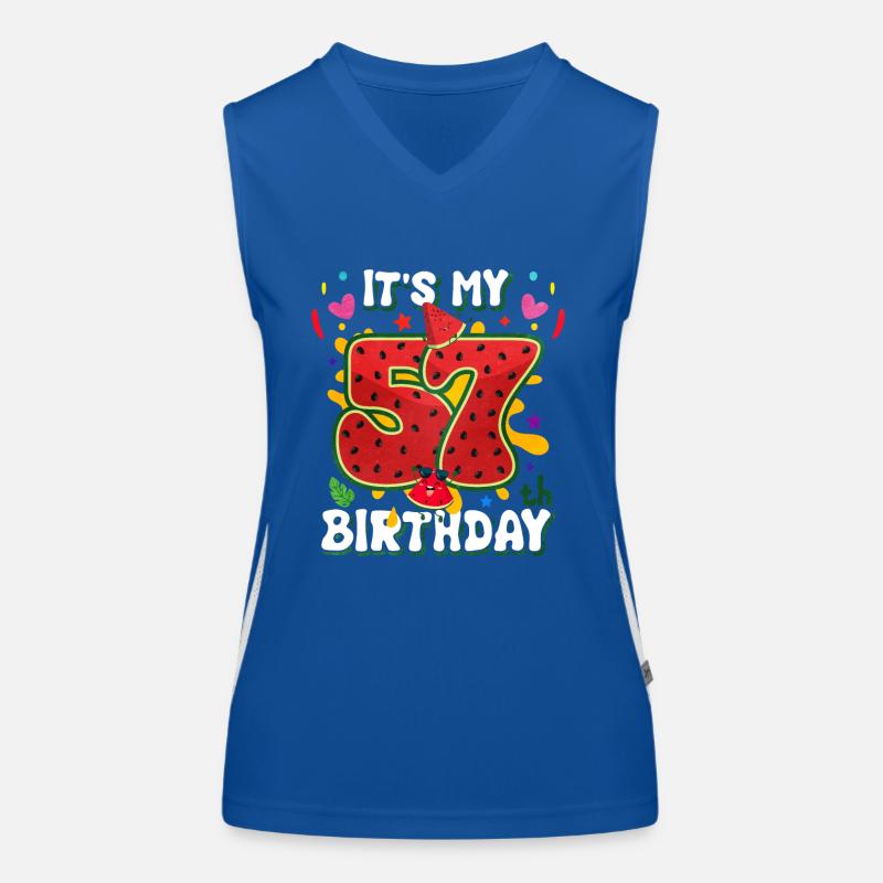 57e anniversaire Pastèque Débardeur respirant contrasté Femme