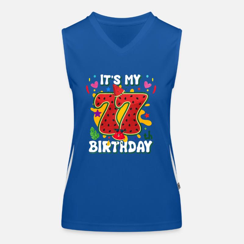 77e anniversaire Pastèque Débardeur respirant contrasté Femme