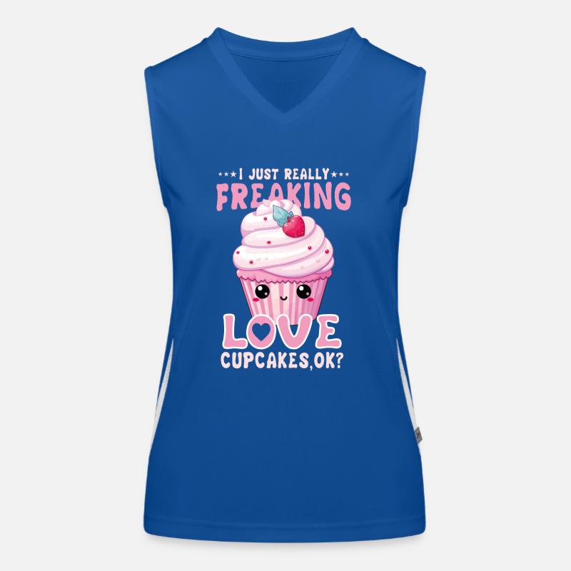 Cupcake Kawaii Women's Functional Contrast Tank Top