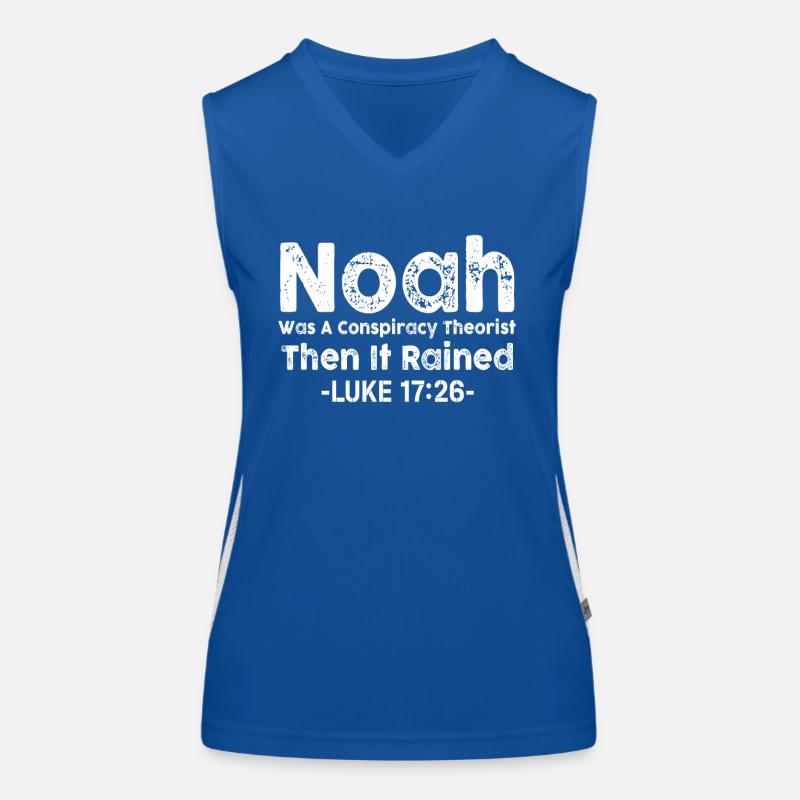 Noah war ein Verschwörungstheoretiker und es regnete Funktionelles Kontrast-Tank Top für Frauen