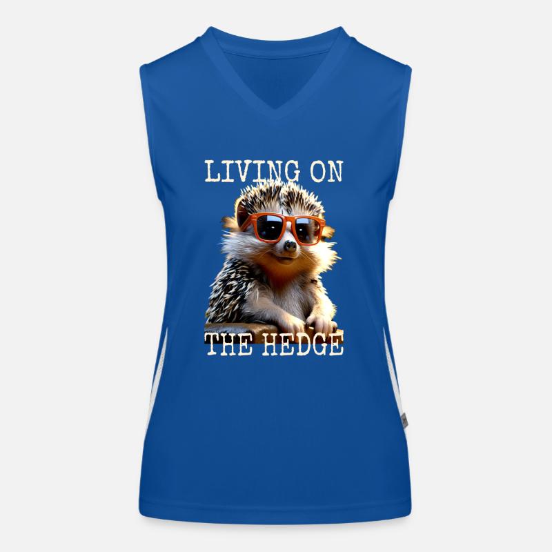 Igel Living on the Hedge Stacheltier Liebe Igel Funktionelles Kontrast-Tank Top für Frauen