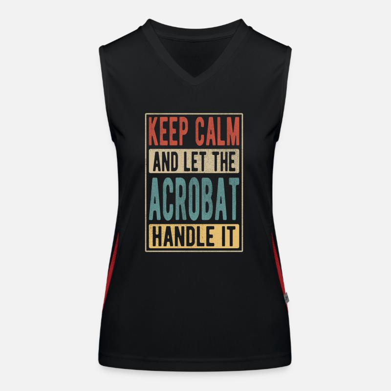 Acrobat Retro Gift Women's Functional Contrast Tank Top