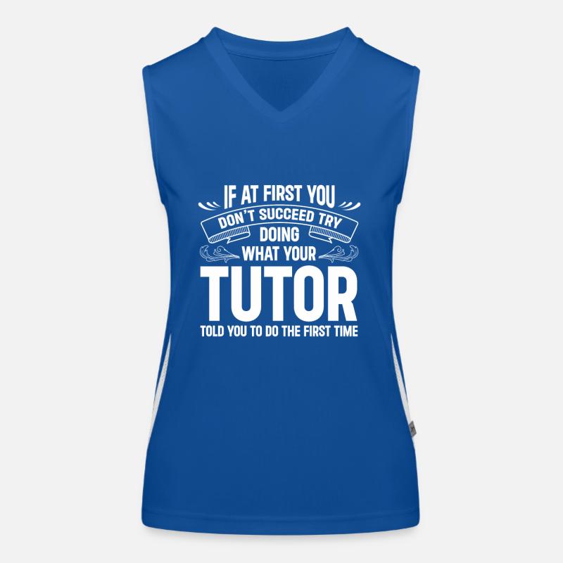 Tutor Geschenk Tutor Funktionelles Kontrast-Tank Top für Frauen