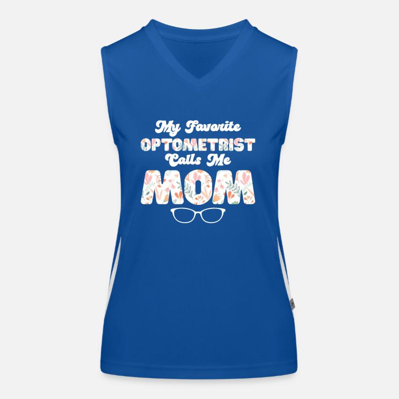 Optician Gift Optometry Women's Functional Contrast Tank Top