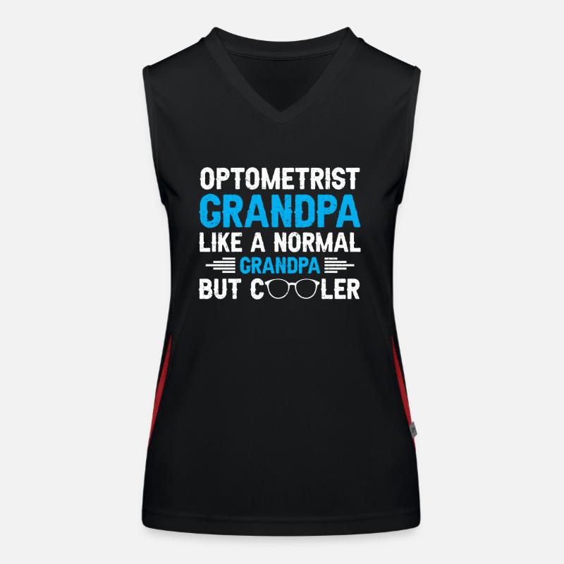 Opticien Gift Optometry Débardeur respirant contrasté Femme