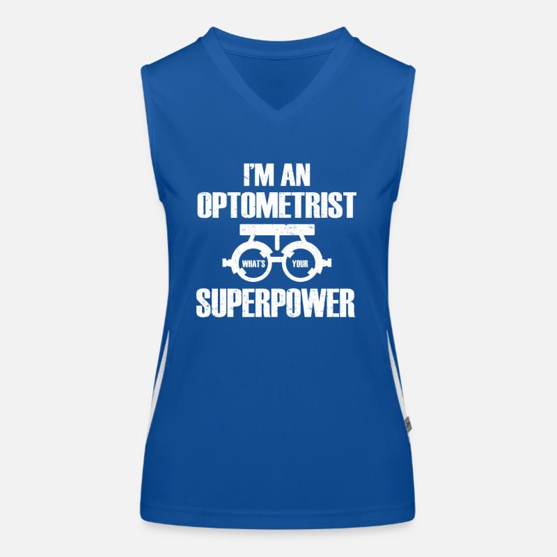 Optiker Geschenk Optometrie Funktionelles Kontrast-Tank Top für Frauen